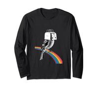 Surreale Tostapane Bird - Arte Creatura Arcobaleno Assurdo Titolo Maglia a Manica