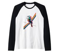 Surreale Tostapane Bird - Arte Creatura Arcobaleno Assurdo Titolo Maglia con Maniche Raglan