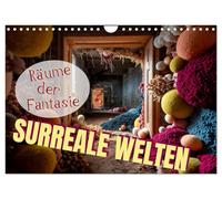 Surreale Welten. Räume der Fantasie (Wandkalender 2026 DIN A4 quer), CALVENDO Monatskalender: Lassen Sie sich bezaubern von surrealen KI-Raumwelten, die Türen zu neuen Dimensionen öffnen.