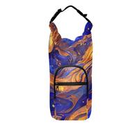 Surrealism A Vast River Of Blue and Gold Stars Borraccia con borsa per il trasporto, borsa per il trasporto di bottiglie d'acqua per escursioni, adatta per bottiglie da 567 g, 680,4 g, 907,2 g, 1134 g