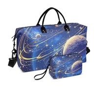 Surrealism Gorgeous Planet Universe Grande Borsa Weekender Viaggi Pernottamento Borsa da Viaggio Borsa da Palestra con Tracolla Regolabile per Viaggi in Aereo Impermeabile, Surrealismo Splendido