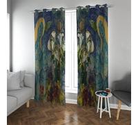 Surrealismo Tende oscuranti Le Calle nella fruttiera Famose stampe di dipinti Tende per finestre per porte francesi Riduzione del rumore del patio W200xL210cm 2 pannelli