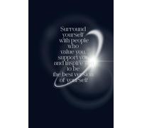 Surround Yourself With People Who Value You, Support You And Inspire You To Be The Best Version Of Yourself.: Hardcover, Numbered Pages, Table Of Contents