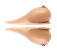 Surrycee Forme per Il Seno in Silicone autoadesive | Tette finte realistiche a Forma di Goccia per Transgender, Mastectomia, Protesi, Cosplay di Crossdresser,Suntan,E Cup (1400g/Pair)