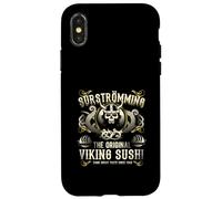 Surströmming Challenge Viking Sushi Pesce Fuoco Custodia per iPhone X/XS