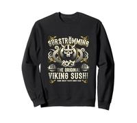 Surströmming Challenge Viking Sushi Pesce Fuoco Felpa