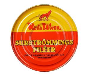 Surströmming FILETTI | Röda Ulven 300g/400g Lattina (filetti di aringa fermentati) | Sfida Surströmming | Pesce dalla Svezia