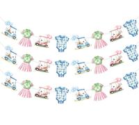 Sursurprise 3 striscioni da golf per rivelare il genere rosa blu per lui o lei Golf rivelare il genere decorazioni per feste baby shower Decor forniture per feste sportive