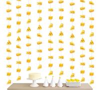 Sursurprise Decorazioni per feste a tema formaggio, 8 ghirlande di formaggio da appendere per maccheroni e formaggio, decorazioni per feste di compleanno