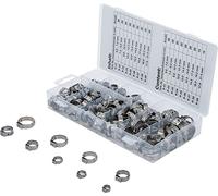 Surtido de abrazaderas de acero inoxidable | Ø 5,8-21 mm | 170 piezas