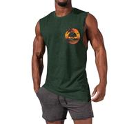 Surttan Canotta Senza Manica Leggero Uomo Estivo Muscolare Canottiera Maglie Palestra Ginnastica Mare Canotte Cotone Sportive Traspirante Aderente Smanicato Casual Bodybuilding Estate Spalla Larga