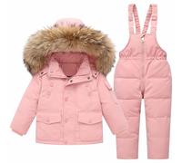 Surttan Completo Da Neve Tute Da Neve Bambino E Ragazzi Tuta Da Sci Bambino Completi Brillare Di Notte Snowsuit Bambini Set Da Sci Tutina Da Neve Invernale Antivento E Impermeabile 1-15 Anni