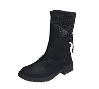Surttan Scarponcini Donna da Neve Boots con Calda Foderato Stivali Trekking Scarpe da Donna Sci Comode Resistente Scarponi Neve Antiscivolo Platform all'Aperto Impermeabili Stivaletti Snow Inverno