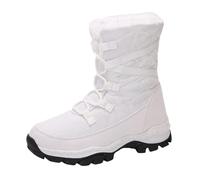 Surttan Stivaletti da Donna Neve Scarponcini da Neve con Calde Foderato Stivali da Trekking Boots Donna Dopo Sci Resistente Comode Scarponi Invernali Inverno Platform Scarpe Sci Morbidi all'Aperto