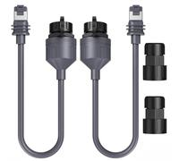 SURVADV Starlink - Adattatore Ethernet Gen 3/Mini, impermeabile Starlink Mini Ethernet su connettore RJ45 per Starlink Standard Dishy e router, ideale per uso interno ed esterno (2 pezzi)