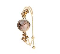 SURVAN WatchDesigner Orologi Bracciale Donna Analogico al Quarzo Gioielli Elegente con Cinturino Bracciale in Rame con Quadrante Verde Orologio Regalo Donna（Blu