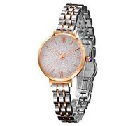 SURVAN WatchDesigner Orologio Analogico al Quarzo da Donna Elegante Maoda in Acciaio Inossidabile Specchio in Vetro Zaffiro