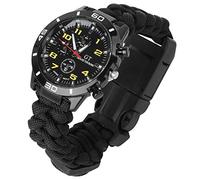 Survival Bracelet Watch Wrist Thermometer Compass Paracord Bracelet Hiking Camping Buckle Multifunctional Outdoor Survival Kits