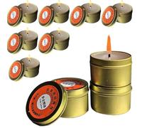 Survival Candles - Set di 10 pezzi di illuminazione Odorless | Campeggio, Picnic, Power Outage Candle Kit for Outdoor Activities, Wild Survival Supplies, Preparedness