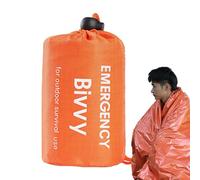 Survival Schlafsack - Wasserdichter Leichtgewicht Notfallbeutel Mit Wärmereflektierender Decke, Robuster Sack Für Outdoor Schutz Und Sicheres Übernachten in Kälte | Ideal Für Trekking Wandern Ca