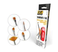 Survival Weathering Brush Set AK-663 - ak-interactive modellismo
