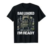 Survivalist Bug out Bag Loaded Doomsday Prepper Maglietta