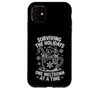 Surviving Holidays, Divertente Natale, Snowman Coffee Custodia per iPhone 11