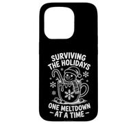 Surviving Holidays, Divertente Natale, Snowman Coffee Custodia per iPhone 15 Pro