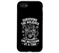 Surviving Holidays, Divertente Natale, Snowman Coffee Custodia per iPhone SE (2020) / 7/8