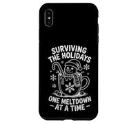Surviving Holidays, Divertente Natale, Snowman Coffee Custodia per iPhone XS Max