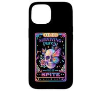 Surviving Out Of Spite Skull Design Custodia per iPhone 15