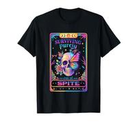 Surviving out of Spite Skull Design Maglietta