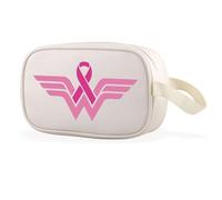 Survivor - Beauty case trasparente con nastro rosa, regalo per la cura del cancro, regalo per malati di cancro al seno guerrieri, Cbag Guerriero Rosa Eu, Multiuso