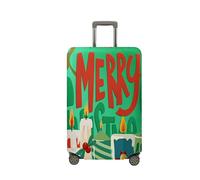 Surwin 3D Elastica Proteggi Valigia Suitcase Luggage Cover Lavabile Buon Natale Coperchio di Protezione Antipolvere Copertura Viaggio Proteggi Bagagli Coprire (Stile 1,L (26-28 pollici))