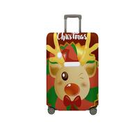Surwin 3D Elastica Proteggi Valigia Suitcase Luggage Cover Lavabile Buon Natale Coperchio di Protezione Antipolvere Copertura Viaggio Proteggi Bagagli Coprire (Stile 2,S (18-20 pollici))