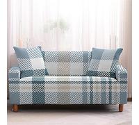 Surwin Copridivano Elasticizzato 1 2 3 4 Posti, Moda 3D Pianta Stampa Elastico Universale Copridivani per Divano Antiscivolo Sofa Protettore (Plaid,3 posti - 190-230cm)