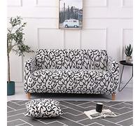 Surwin Copridivano Elasticizzato 1 2 3 4 Posti, Stampa Elastico Universale Copridivani con Braccioli Fodera per Divano Antiscivolo Sofa Protettore (retrò,4 posti - 235-300cm)