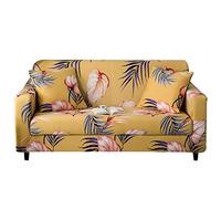 Surwin Copridivano Elasticizzato 1 2 3 4 Posti, Stampa Elastico Universale Copridivani con Braccioli Fodera per Divano Antiscivolo Sofa Protettore (Tropicale,1 posti - 90-140cm)