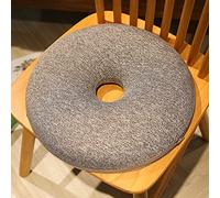 Surwin Cuscino Antidecubito Ciambella Ergonomico per Sedersi, Sedia Ufficio Memory Foam per Emorroidi, Anziani, Gravidanza, maternità (One Size, Grigio Scuro)