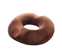 Surwin Cuscino Antidecubito Ciambella per Sedersi, Cuscino Ergonomico Sedia Ufficio Cuscino Memory Foam Sedia per Gravidanza, maternità, Emorroidi, Anziani, Guidatore (One Size,Marrone Donna)