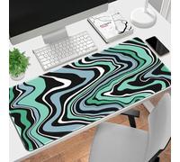 Surwin Estratto Tappetini Mouse Gaming, Tappetino per il Mouse, Tappetino Mouse da Tavolo Soft Confortevole Tappeti Mouse Base in Gomma Antiscivolo Mousepad Durevole (300x800mm,Grigio Verde)