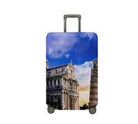 Surwin Stampa 3D Elastica Proteggi Valigia Suitcase Luggage Cover Lavabile Coperchio di Protezione Antipolvere Copertura Viaggio Proteggi Bagagli Coprire (Città del turismo 4,S (18-20 pollici))