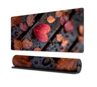 Surwin Tappetino per il Mouse,Motivo Cuore d'Amore Tappetini Mouse Gaming Tappetino Mouse da Tavolo Soft Confortevole Tappeti Mouse Base in Gomma Antiscivolo Mousepad (300x700mm,Foglie cadute)
