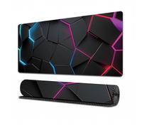Surwin Tappetino per il Mouse,Stile Crepa Colorato Tappetini Mouse Gaming Tappetino Mouse da Tavolo Soft Confortevole Tappeti Mouse Base in Gomma Antiscivolo Mousepad (Bleu + Violet,300x700mm)