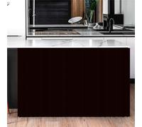 Surwin Tenda da Cucina Corta Tenda da Cucina Porta Finestra Tende dell'Armadio Antipolvere Oscuranti per Armadio da Cucina/Bagno/Armadio,Tenda per mensole (W60xH90cm,Nero)