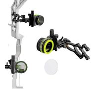 Surwolf Micro mirino regolabile dell'arco di Pin S2 5, strumento meno | Lente di ingrandimento 4/6/8X, alluminio lavorato CNC, universale per mano sinistra/destra
