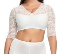 Susa Camicetta Dirndl da Donna, Bianco, 54