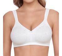 Susa Prothesen-BH ohne Bügel mit vorgeformten Taschen Reggiseno, Weiß 003, 85D Donna