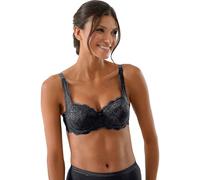 Susa Reggiseno Dirndl, Semi-Trasparente Pollici, Nero, 2A Donna