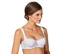 Susa Reggiseno da Donna (Push-up) 7592, Semi-Velato, Bianco (Weiß (003), 3B